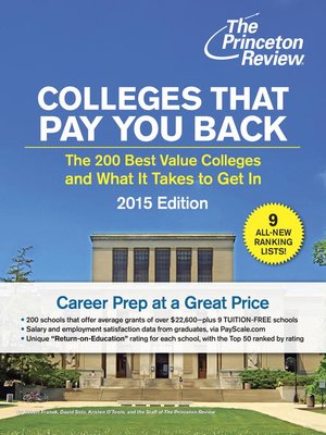 cover image of Colleges That Pay You Back